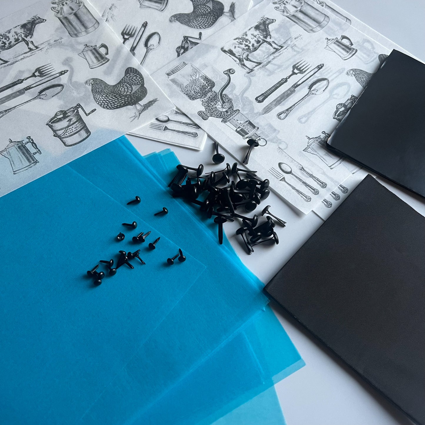 カラーワックスペーパー15角＜Blue＞