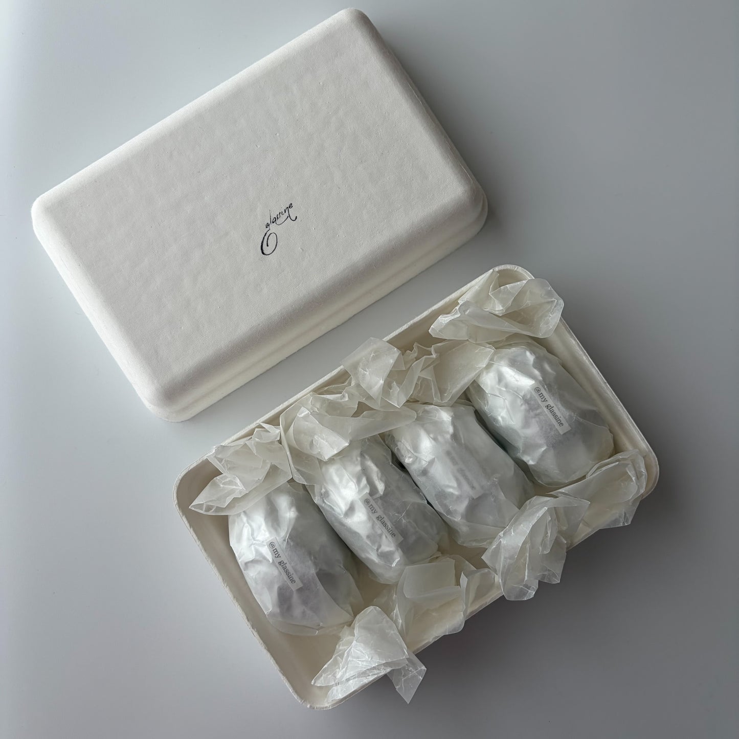 植物由来パルプ　お菓子BOX「もめん」＿有料サンプル品