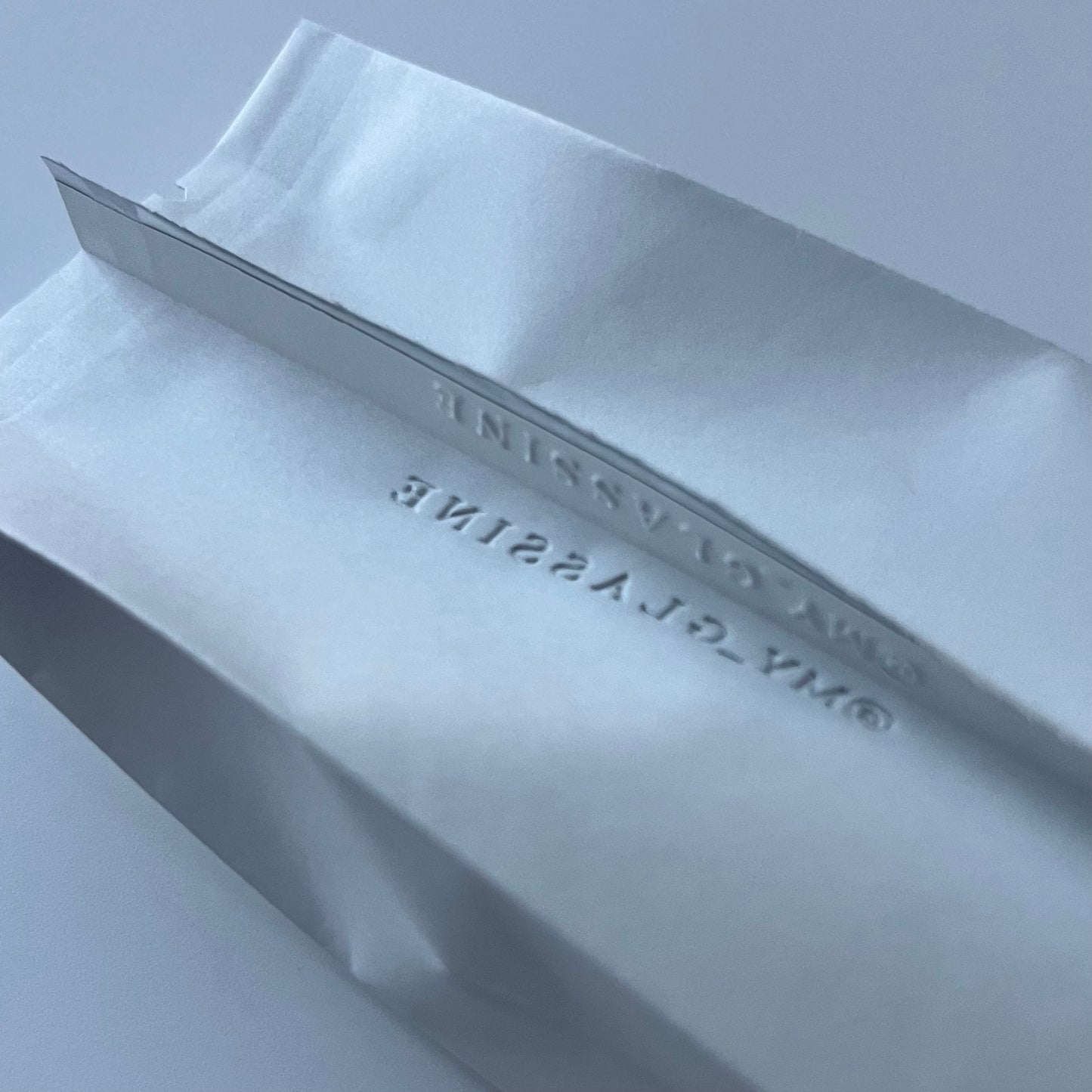 アルミ蒸着袋　マットホワイト