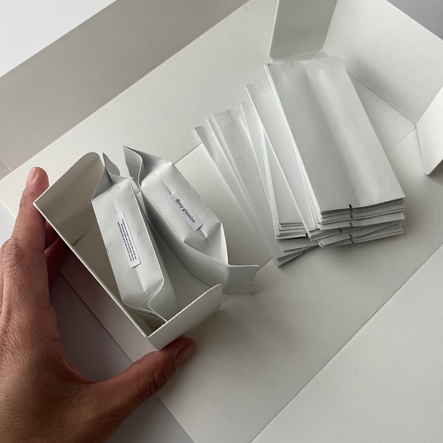 アルミ蒸着袋　マットホワイト